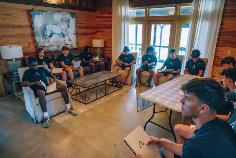 Bible study in lodge